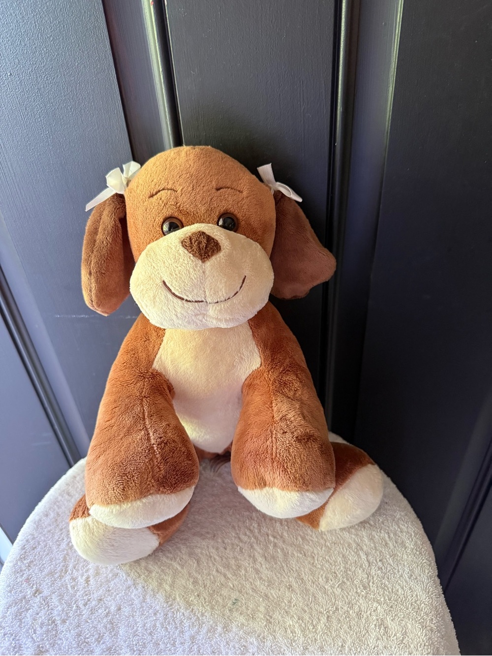 Retired BAB Velvet Hugs Puppy Plush, Certified Asthma & Allergy Friendly